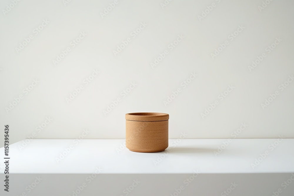 Poster small compost bin centered on white surface with space on both sides for text