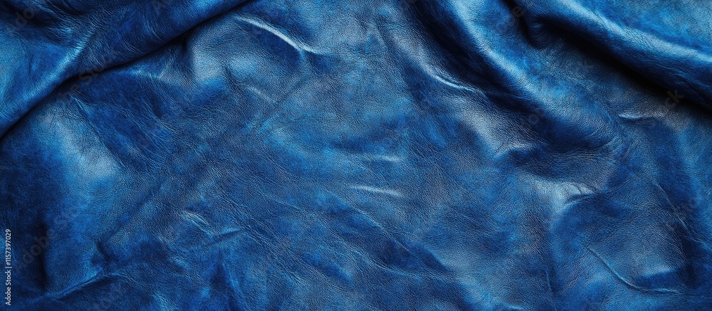 Aufkleber rich deep blue leather texture suitable for backgrounds or overlays with ample space for text and de