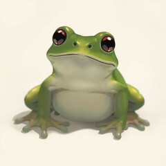 Obraz premium Illustration of a frog in an engraving style on a light background. Ideal for nature, wildlife, and educational themes.