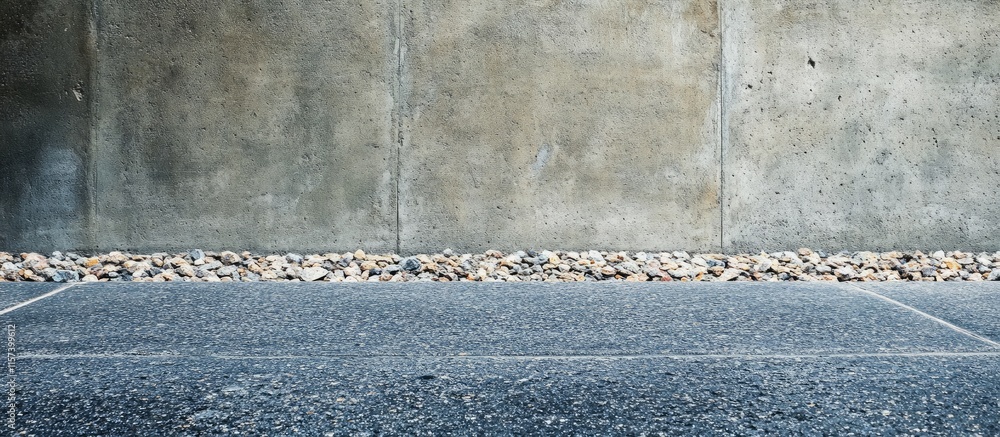 Poster concrete and gravel texture background with blank space for custom text and design elements