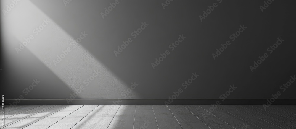 Poster elegant grey wall texture with soft shadows creating a clean and spacious backdrop ideal for promoti