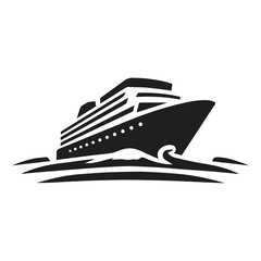yacht isolated on white background