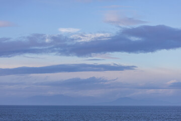 Serene Ocean Horizon Under a Calming Blue Sky