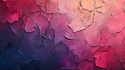 Fototapeta premium A vibrant, textured background featuring layered colors in shades of pink, purple, and blue, creating an artistic and abstract appearance.