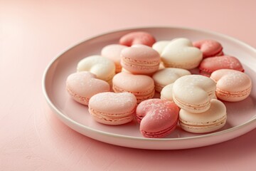 Obraz premium Heart-shaped treat on pretty plate