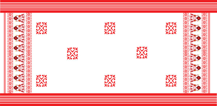 gamosa or gamusa from assam.gamosa textile pattern. gamosa or gamusa is an article of significance for the indigenous people of Assam, India. It is generally a white rectangular piece of cloth