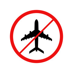 Obraz premium Airplane ban