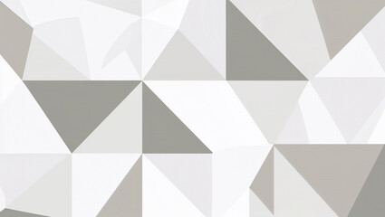 Fototapeta premium White and grey polygonal background creating geometric pattern