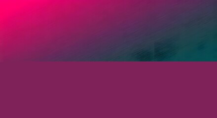 Obraz premium Cyberpunk-inspired gradient with coarse grain, shifting from neon pink to deep teal, AI Generated