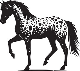 Horse illustration silhouette vector