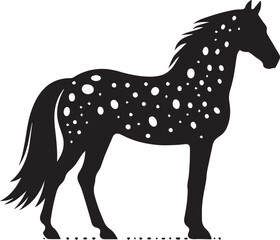 Horse illustration silhouette vector