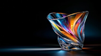 Colorful Decorative Glass Vase