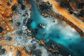 Dynamic and vibrant commercial drones moments, sharp and crisp imagery