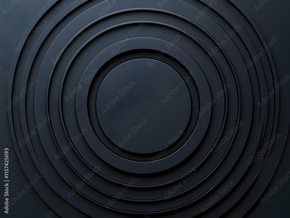 Poster abstract dark concentric circles background texture.
