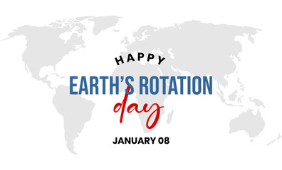 Earth Rotation Day Holiday Concept