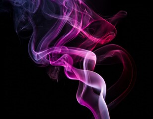 Fototapeta premium blue with purple smoke on the black background