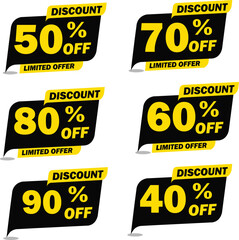Fototapeta premium Offer Tag, Discount Tag, Special Offer Vector Illustration