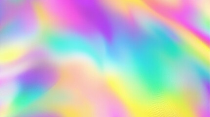 Holographic gradient background with rainbow-like colors for tech presentations, website headers, digital marketing visuals, and futuristic poster designs