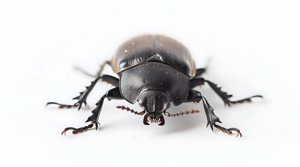 Close-up Photography of a Dark-colored Beetle