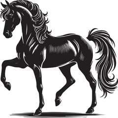 Horse vector silhouette