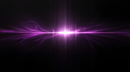 Abstract purple light burst on a dark background