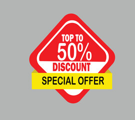 Offer Tag, Discount Tag, Special Offer Vector Illustration
