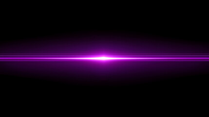 Vibrant purple light beam on a black background
