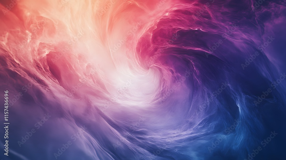 Poster dynamic cosmic swirl abstract space digital art colorful atmosphere close-up view energy and motion
