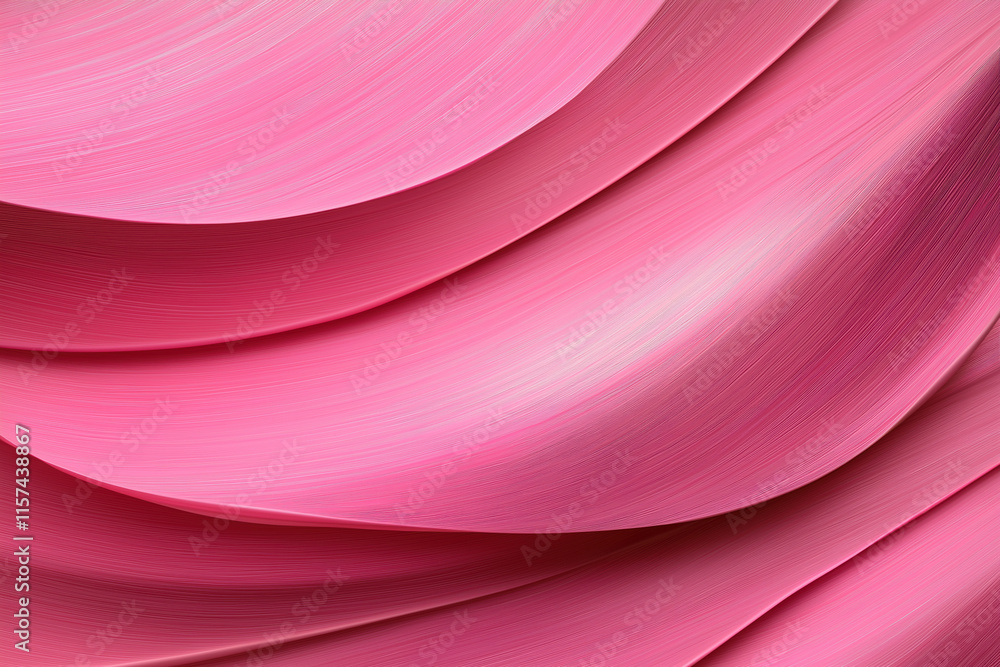 Poster vibrant pink waves create a stunning visual effect in abstract art design