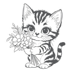 cartoon  cat vector