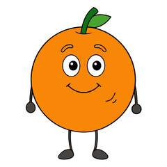 funny orange cartoon