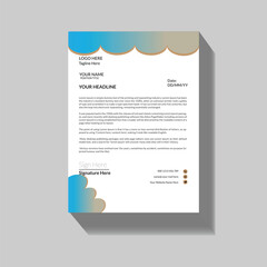 Business and creative letterhead design