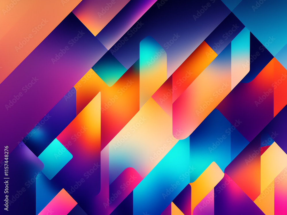 Poster abstract geometric background with triangles