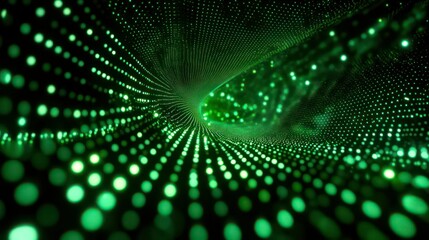 Grid surface. Abstract science or technology background. Digital background with glowing particles and lines. Big data visualization. Illustration for cover, brochure or presentation.