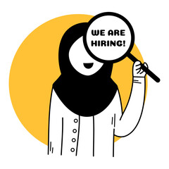 woman hijab job vacancy