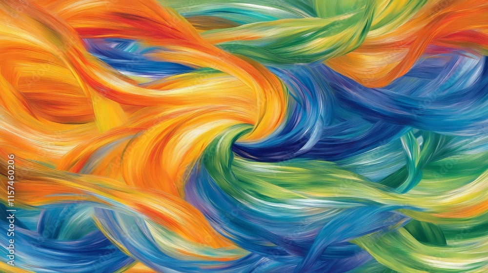Aufkleber vibrant abstract patterns symbolizing broadcasting with a cheerful and modern aesthetic