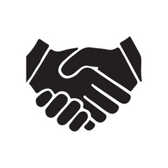 handshake isolated on white