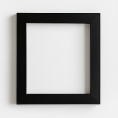 Black Frame Mockup: A sleek, black picture frame provides a clean and modern template for showcasing artwork, photography, or design. The simple.