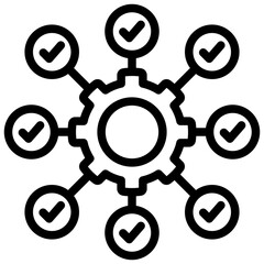 Network Outline Icon