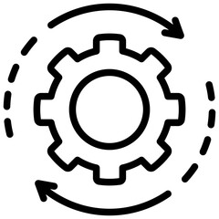 Management Service Outline Icon