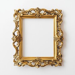 Ornate Gold Picture Frame: A classic and elegant gold picture frame with intricate details and a timeless design, ready to showcase your treasured memories or artwork.