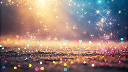 Beautiful Abstract Shiny Light and Glitter Bokeh Background