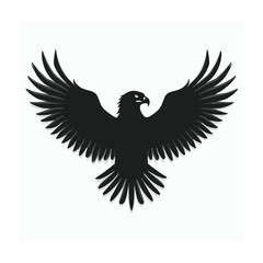 Bald eagle silhouette vector illustrations