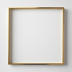 Golden Square Frame Mockup 