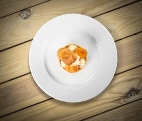 Single Slice of tasty sweet Pie Dessert