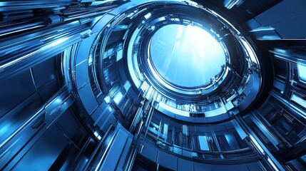 A high-tech factory using advanced automation for maximum efficiency.