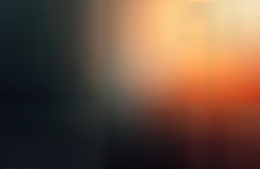 Fototapeta premium Abstract gradient background design. Soft orange gray white colors blend into dark black. Blurred forms create modern art piece. Unique film grain texture adds depth, visual interest. Suitable for