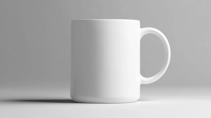 Obraz premium Blank White Mug - Simple and Stylish