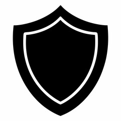 Proxy Shield Black Silhouette Vector