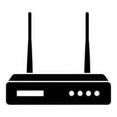 Router Silhouette Vector Art